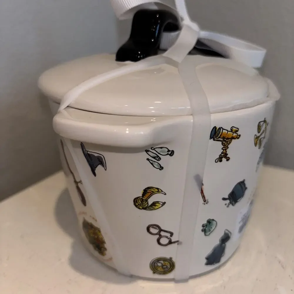 Rae Dunn Harry Potter School Of Witchcraft & Wizard Mini Crock Baking Dish & Lid